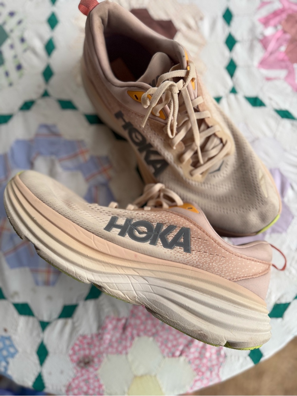 HOKA Bondi 8 Running Shoe, size 11, Cream Vanilla - Picture 8 of 16